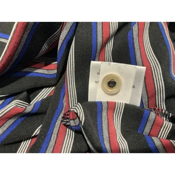 Peter Millar Polo XXL Mens Black Gray Striped Short Sleeve Summer Comfort - Picture 8 of 9